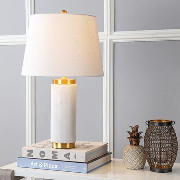 Adams 23" Marble LED Table Lamp - JONATHAN Y